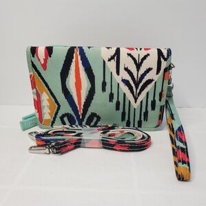 Vera Bradley All in One Pueblo Purse Large Wallet Multicolor